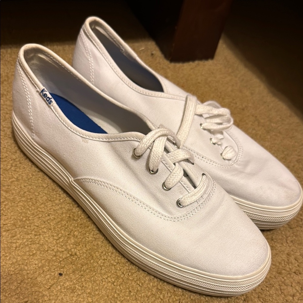 Keds Women's White Canvas Sneakers